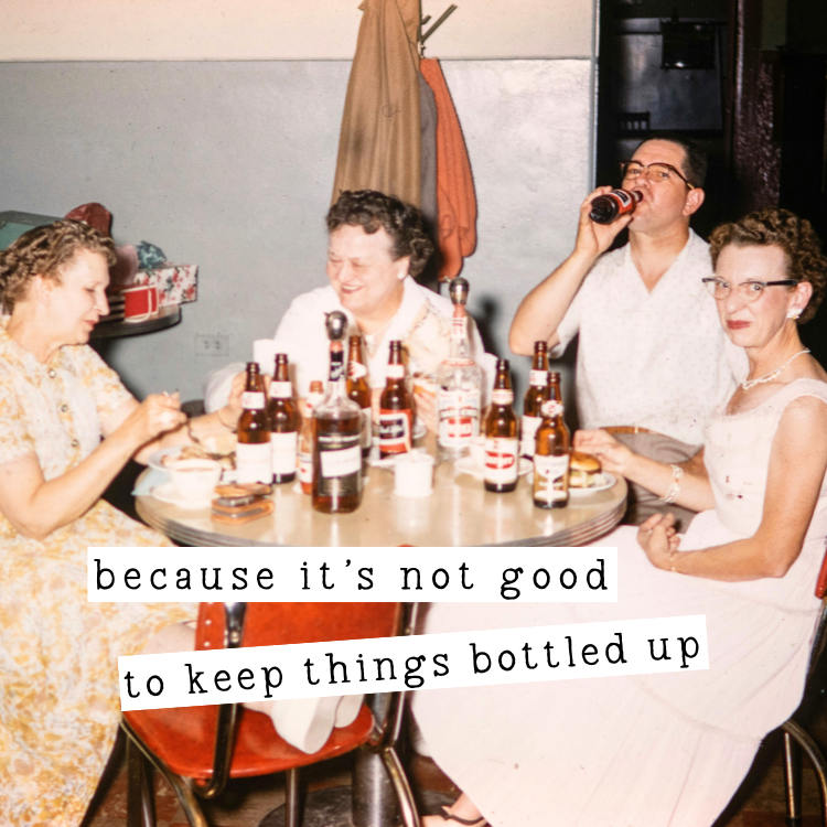 Not good to keep things bottled up magnet
