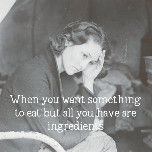 When you want something to eat but all you have are ingredients magnet